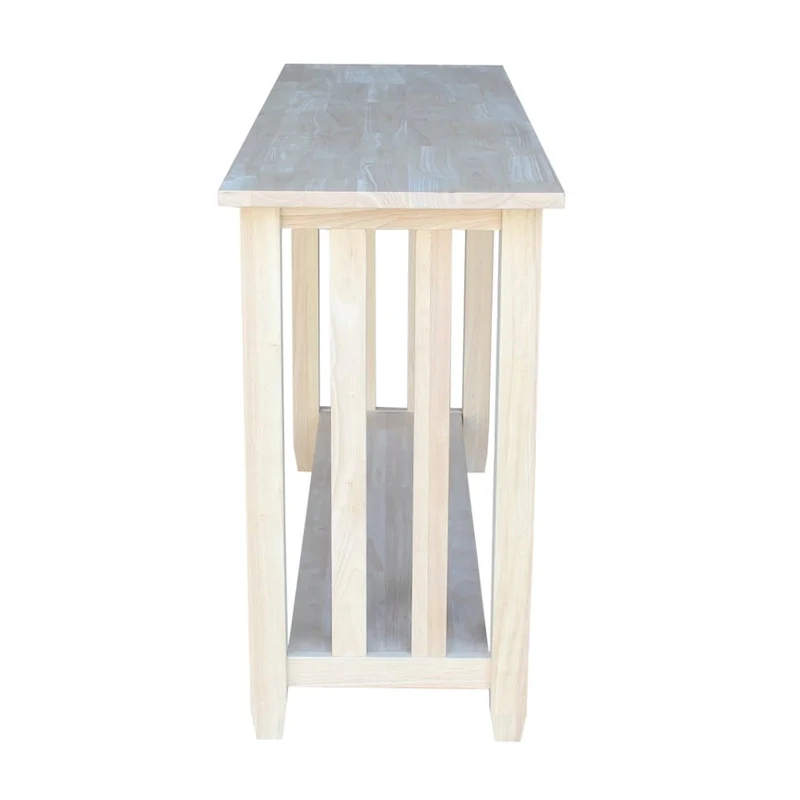 The Gray Barn Moonshine Unfinished Mission Console Table