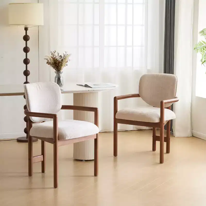 Christopher Knight Home Edge Modern Rubberwood Upholstered Dining Chairs (Set of 2)