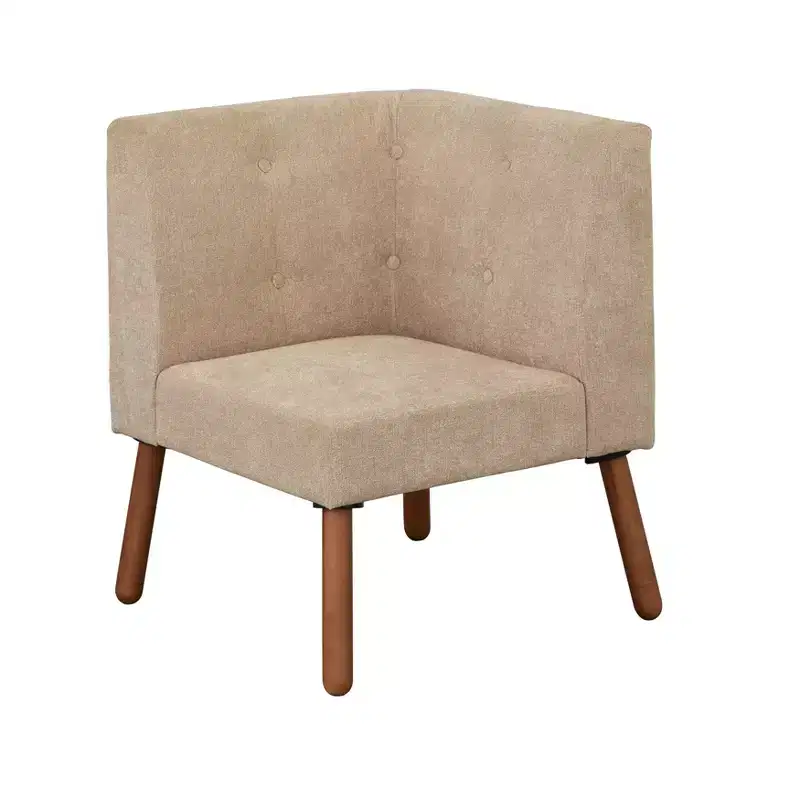 Buylateral 4pc Seats 4 Neha Mid Century Modern Upholstered Dining Set