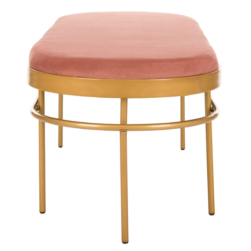 SAFAVIEH Omie Oval Bench - 63 x 22 x 20 - 63Wx22Dx20H