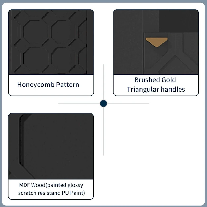 Clihome 36 Electric Fireplace High Gloss 70 TV Stand