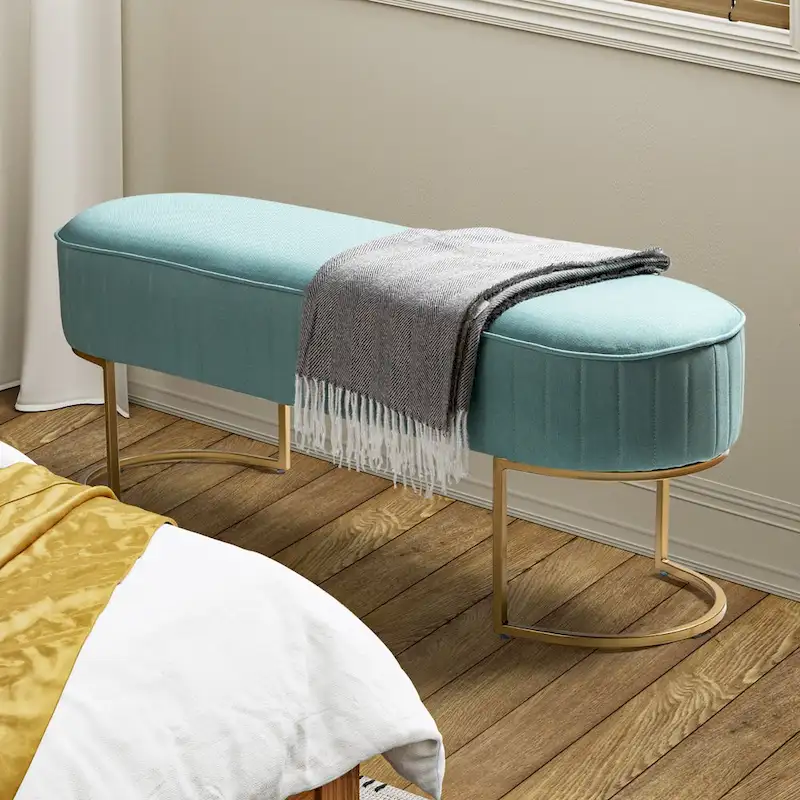 Justo 48 Wide Bench with Metal Base