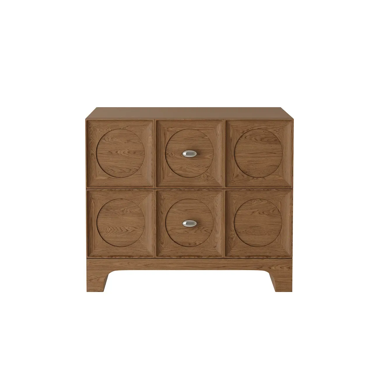 Modern Wooden Bedside Table with Stylish Drawers