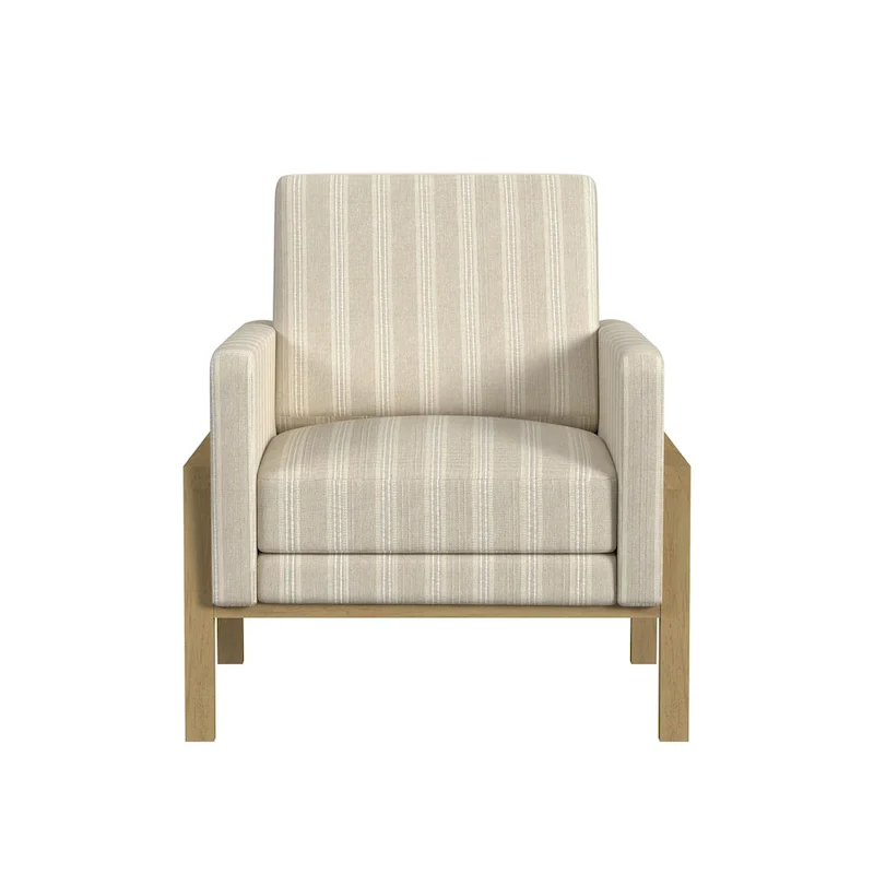 HomePop Modern Wood Frame Accent Chair