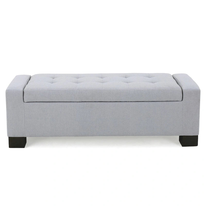 Modern Upholstered Storage Bench for Living Room Entryway