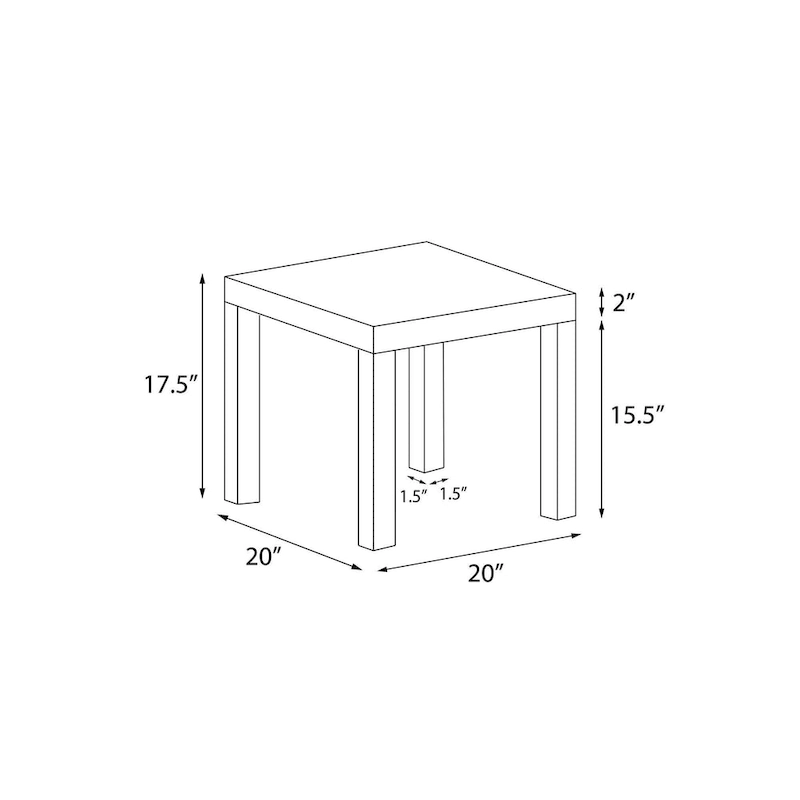 DHP Parsons End Table