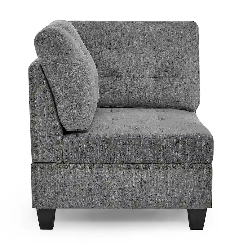 DIY Combination Modular Sectional Sofa, Gray