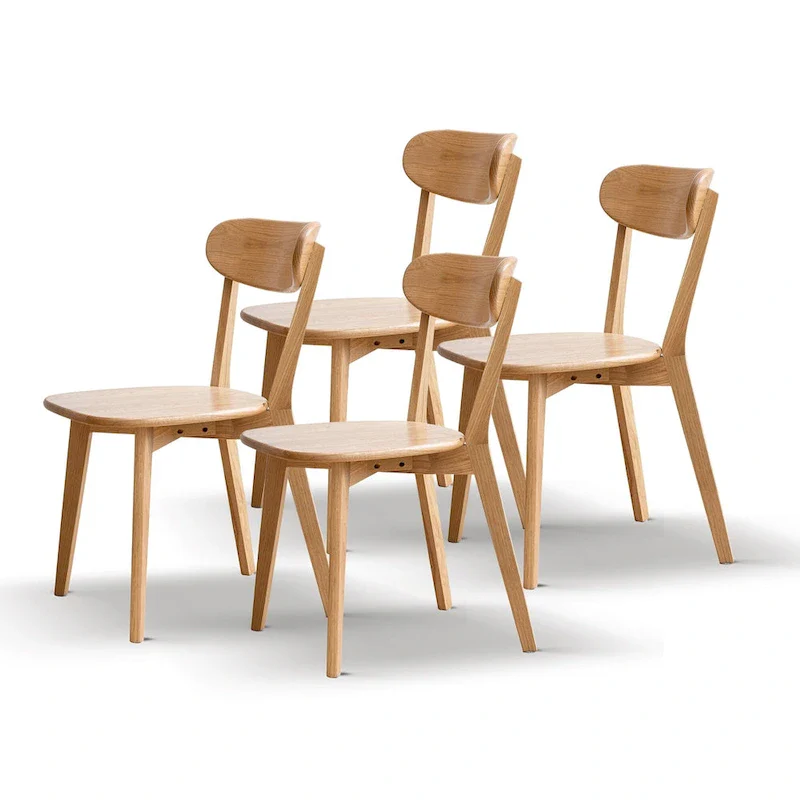 Oak Wood Dining Chair - Natural Finish