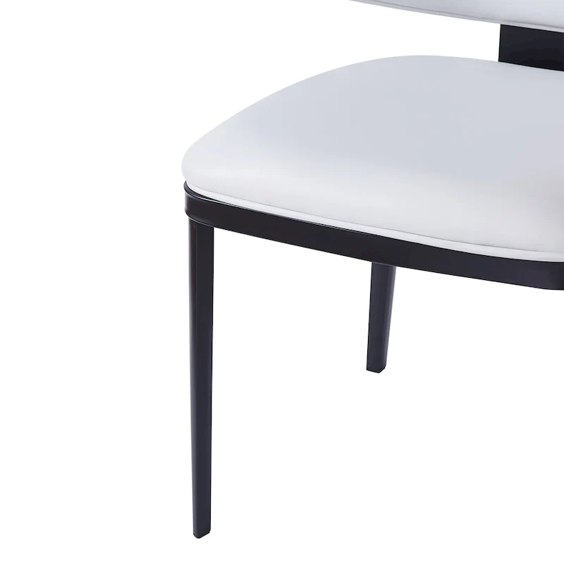 '- PU Leather Upholstered Dining Chairs