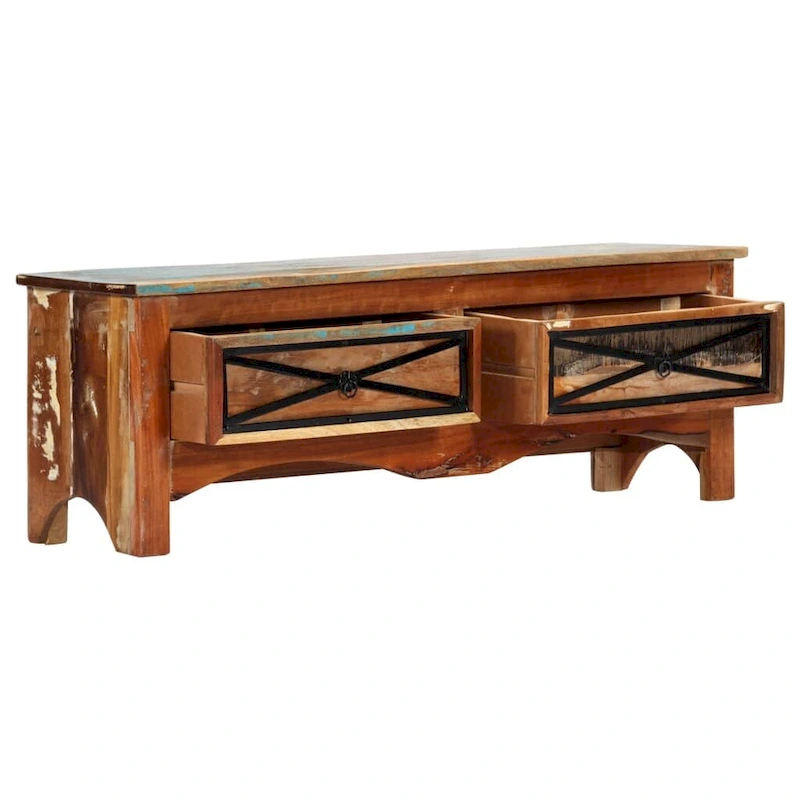 vidaXL TV Stand 47.2x11.8x15.7 Solid Wood Reclaimed