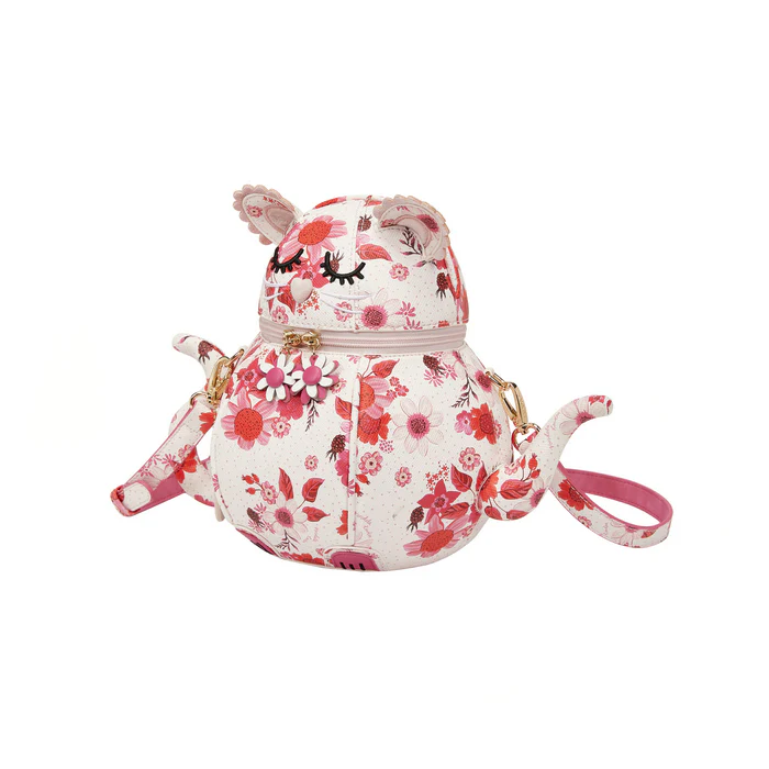 Vendula Perfectly Pink Afternoon Tea Bus Kitty Teapot