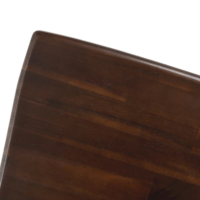 Farmhouse Acacia Wood Dining Chairs Set of 2 - X-Back Design, 300 lbs Capacity, 35.5