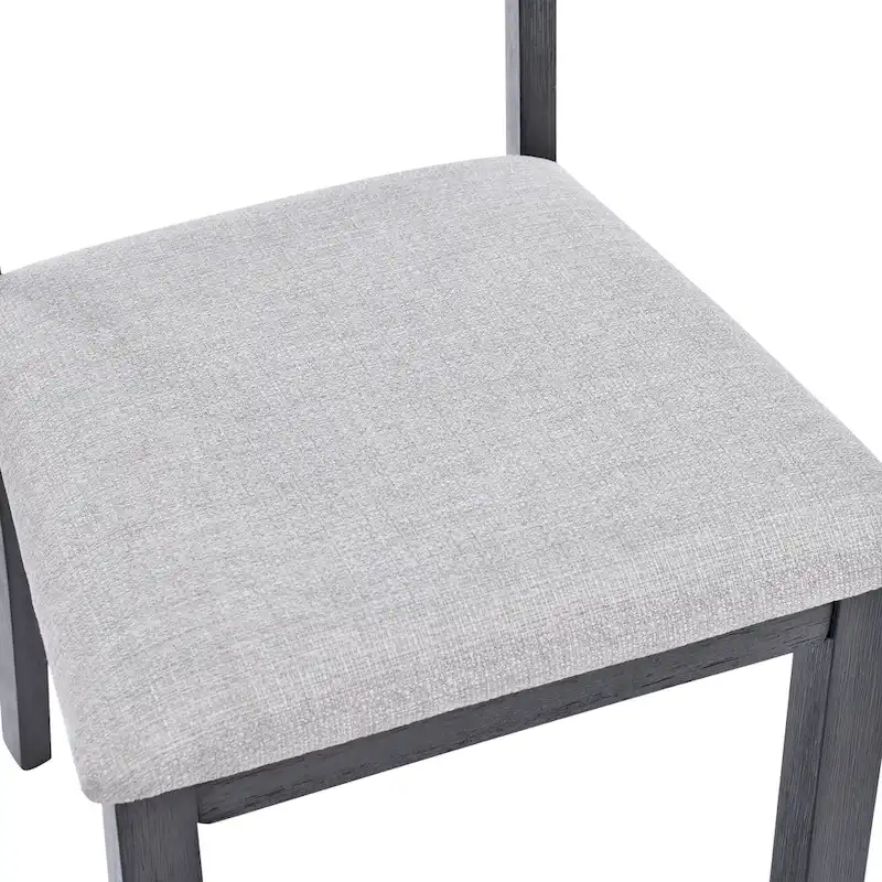 Slat Back Wood Dining Chairs Set of 4