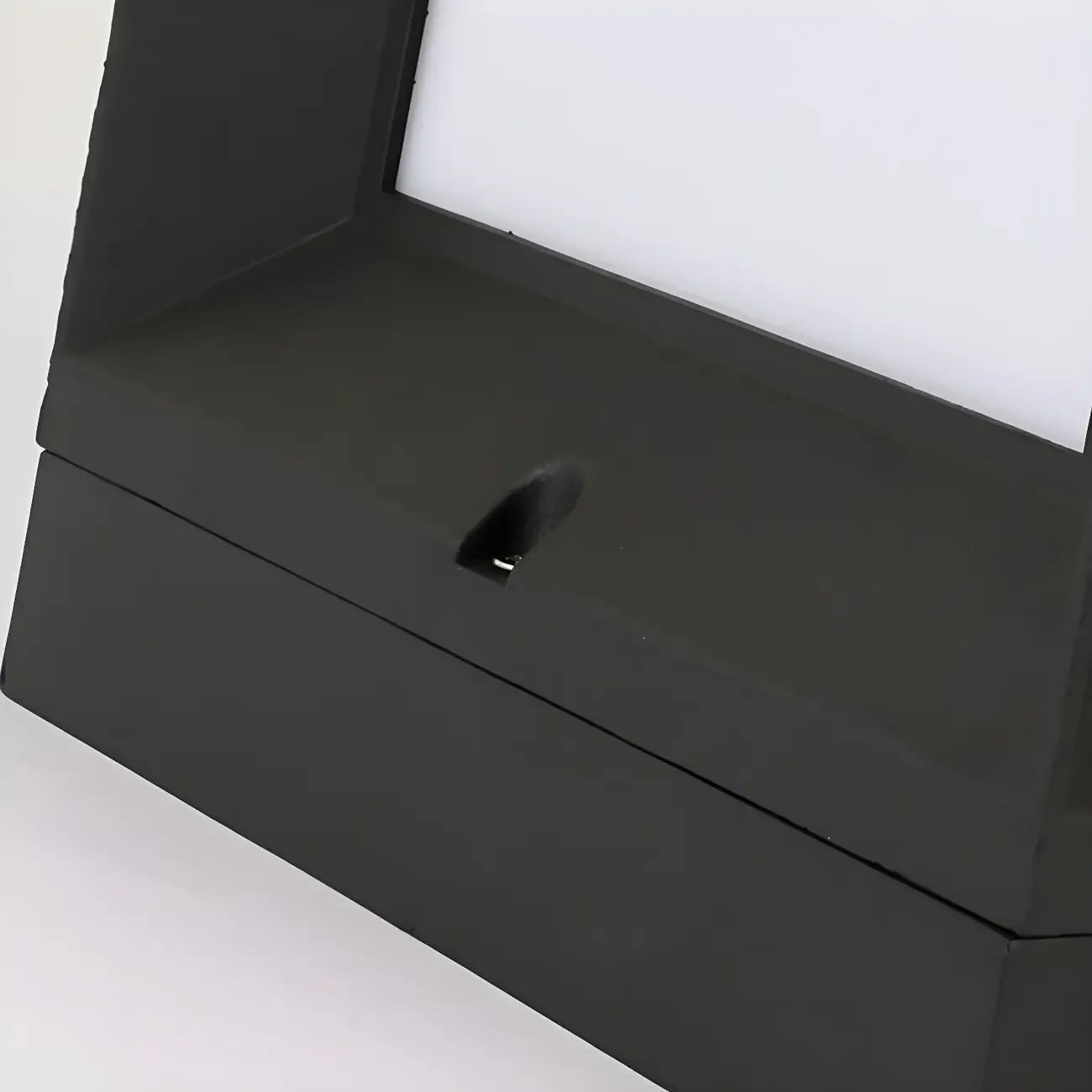 Simple Smooth Metal Cube Post Cap Light