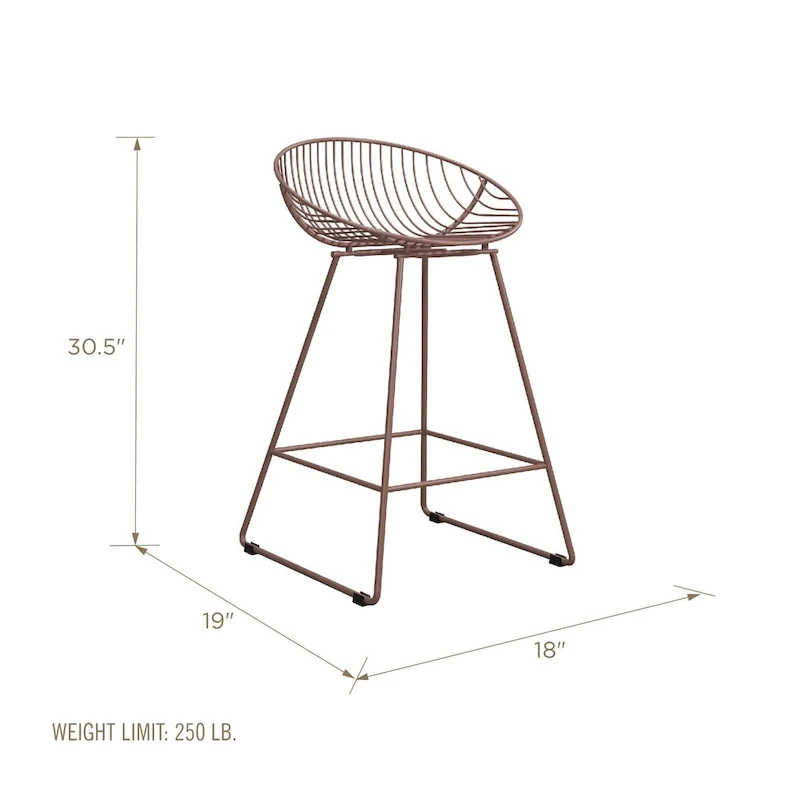 24 Metal Counter Height Bar Stool