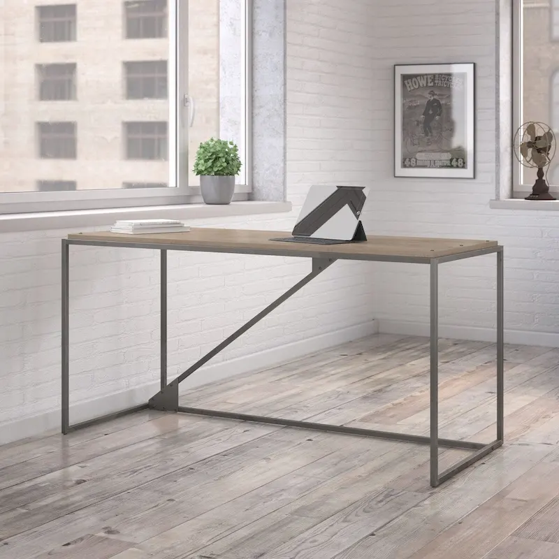 62W Industrial Desk, Large Home Office Desk