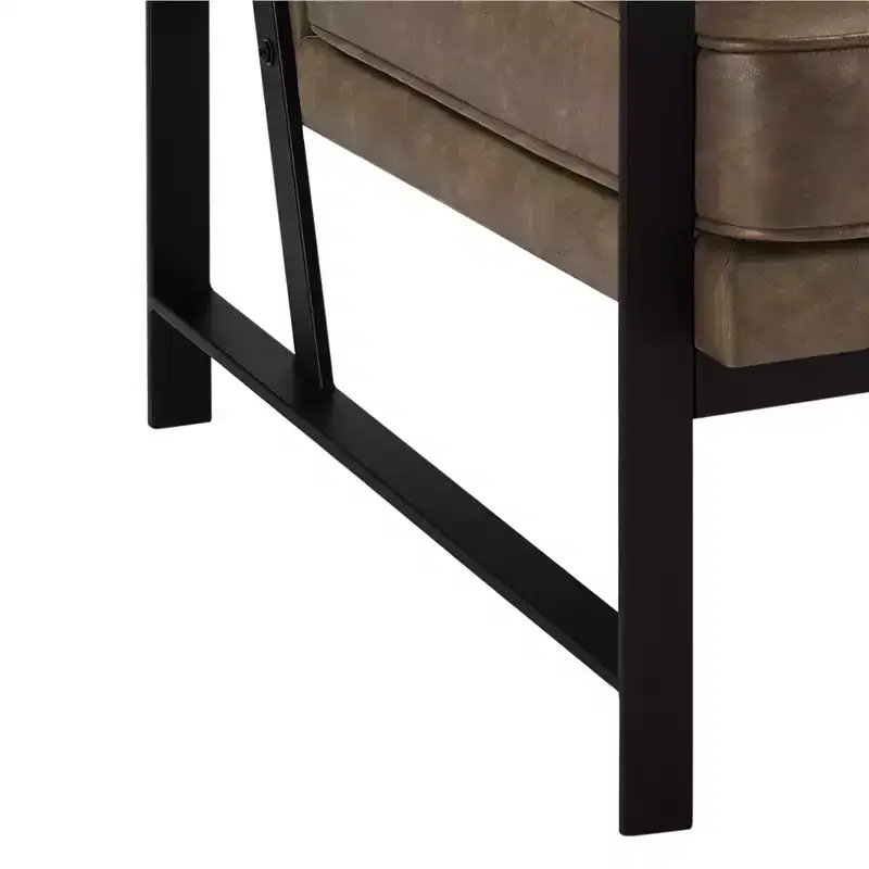 Yaheetech Retro Upholstered Accent Chair Arm Chair