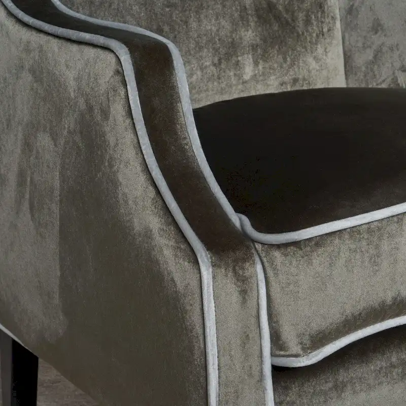 Eddison Traditional Two Toned Velvet Club Chair by Christopher Knight Home