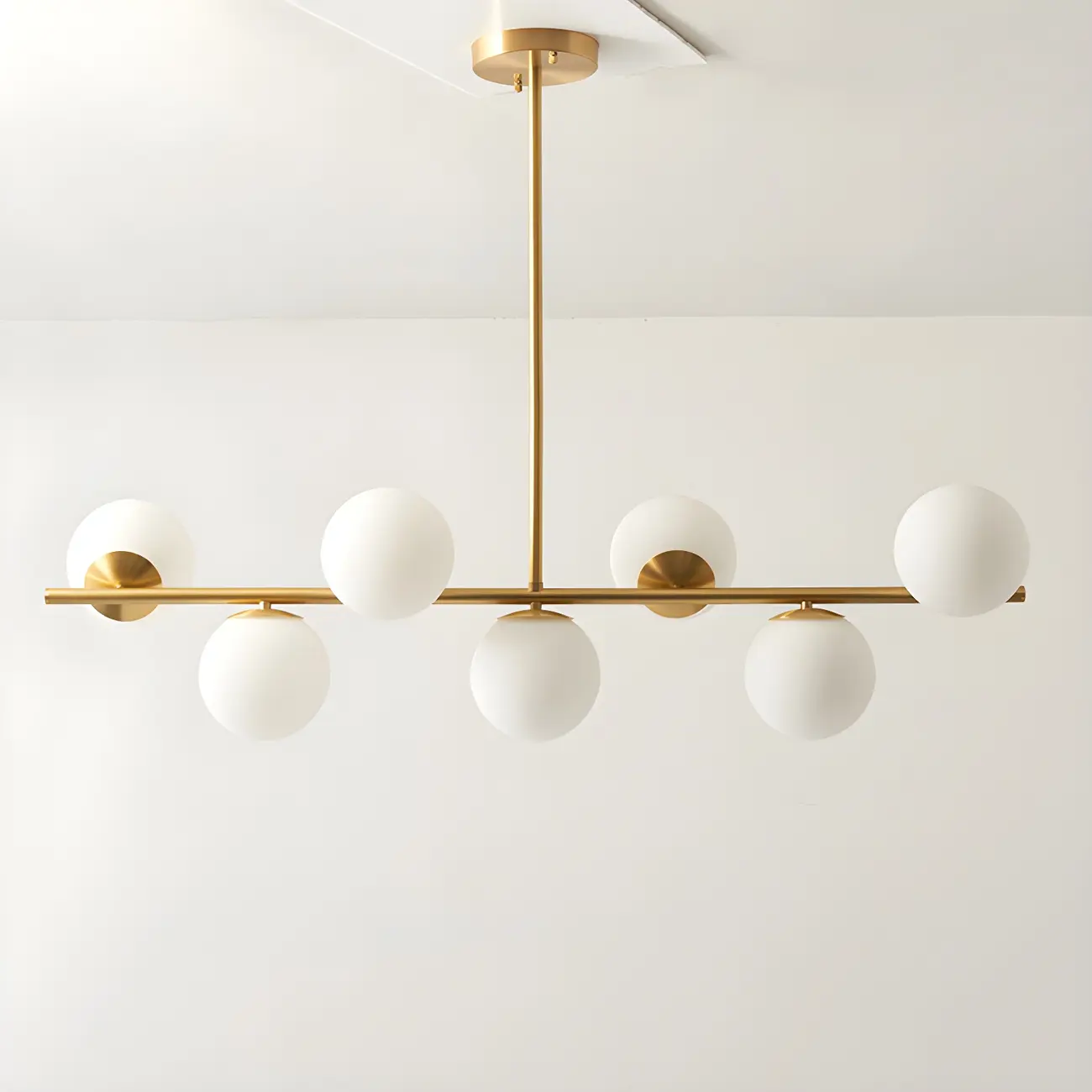 Modern Copper Globe Multi-Light Island Pendant Light