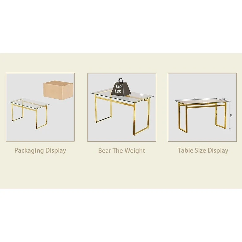 Rectangular Glass Dining Table