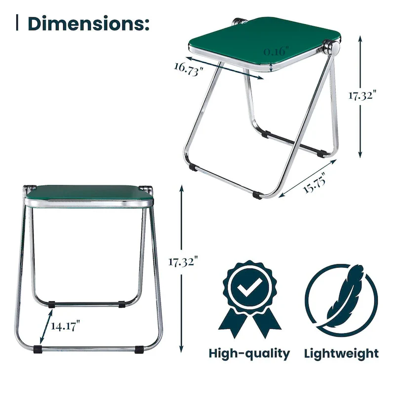 LeisureMod Lawrence Rectangular Folding Table with Aluminum Frame - 16.73