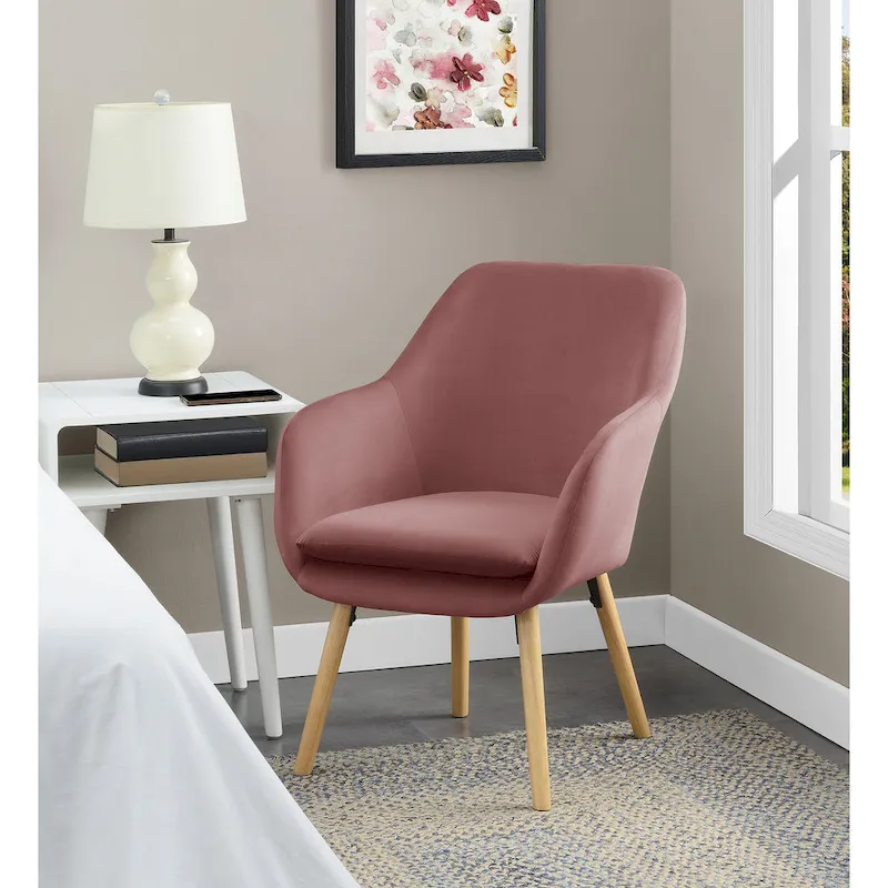 Convenience Concepts Take a Seat Charlotte Wingback Upholstered Accent Armchair