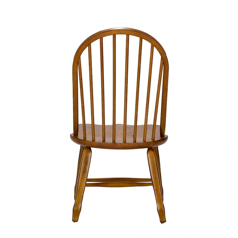 Treasures Rustic Oak 5-piece Bow Back 44x108 Rectangular Dinette Set