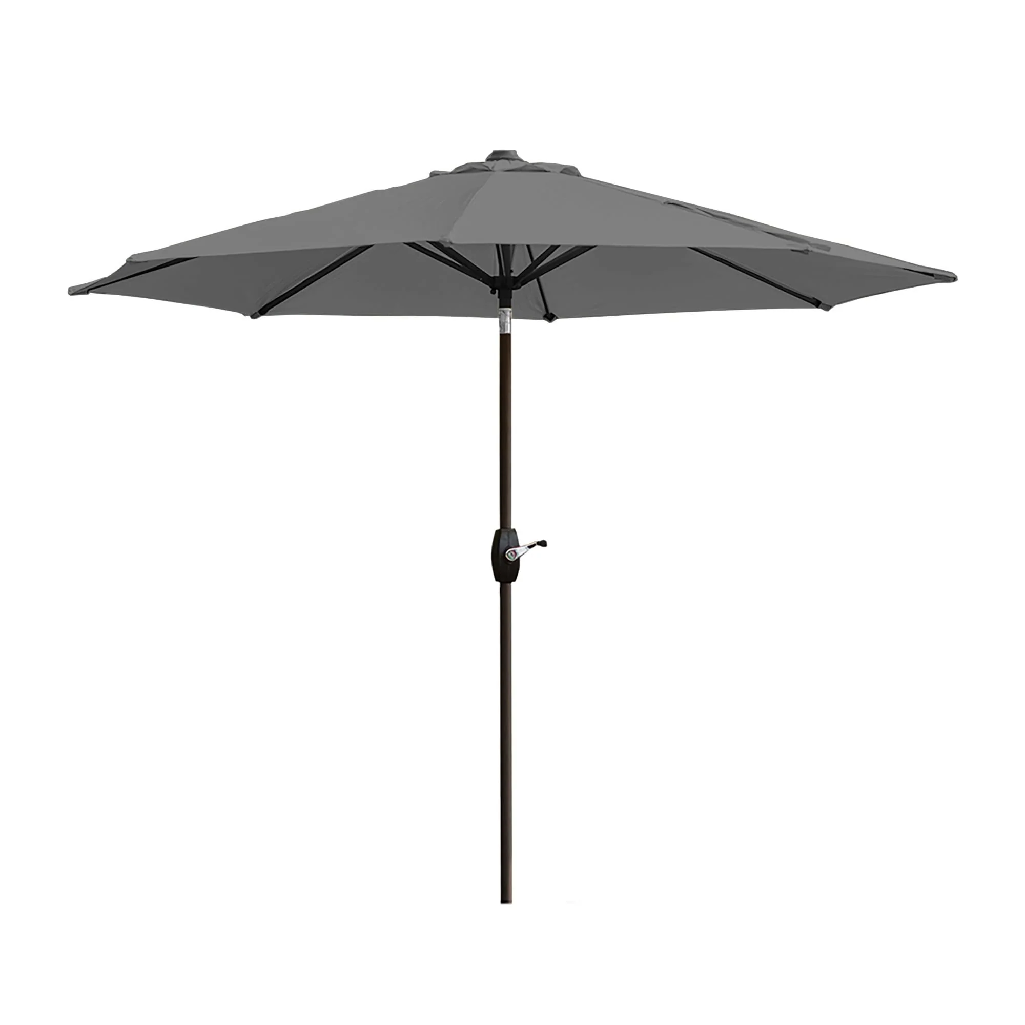 Lopes 9-foot Patio Umbrella with Bronze Finish Base Weight Stand Included