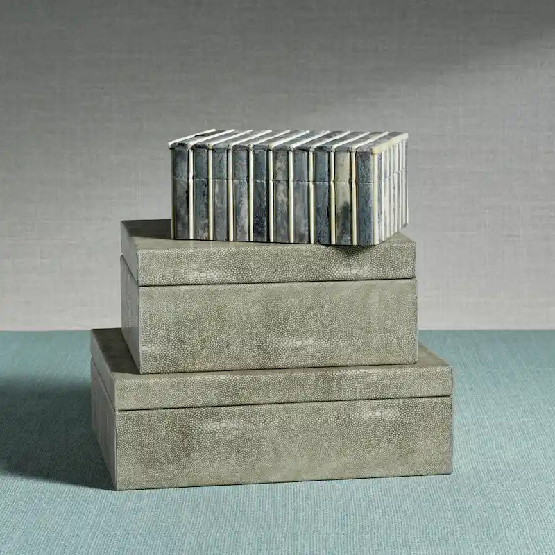 Tarawa Gray Bone Inlay Decorative Box