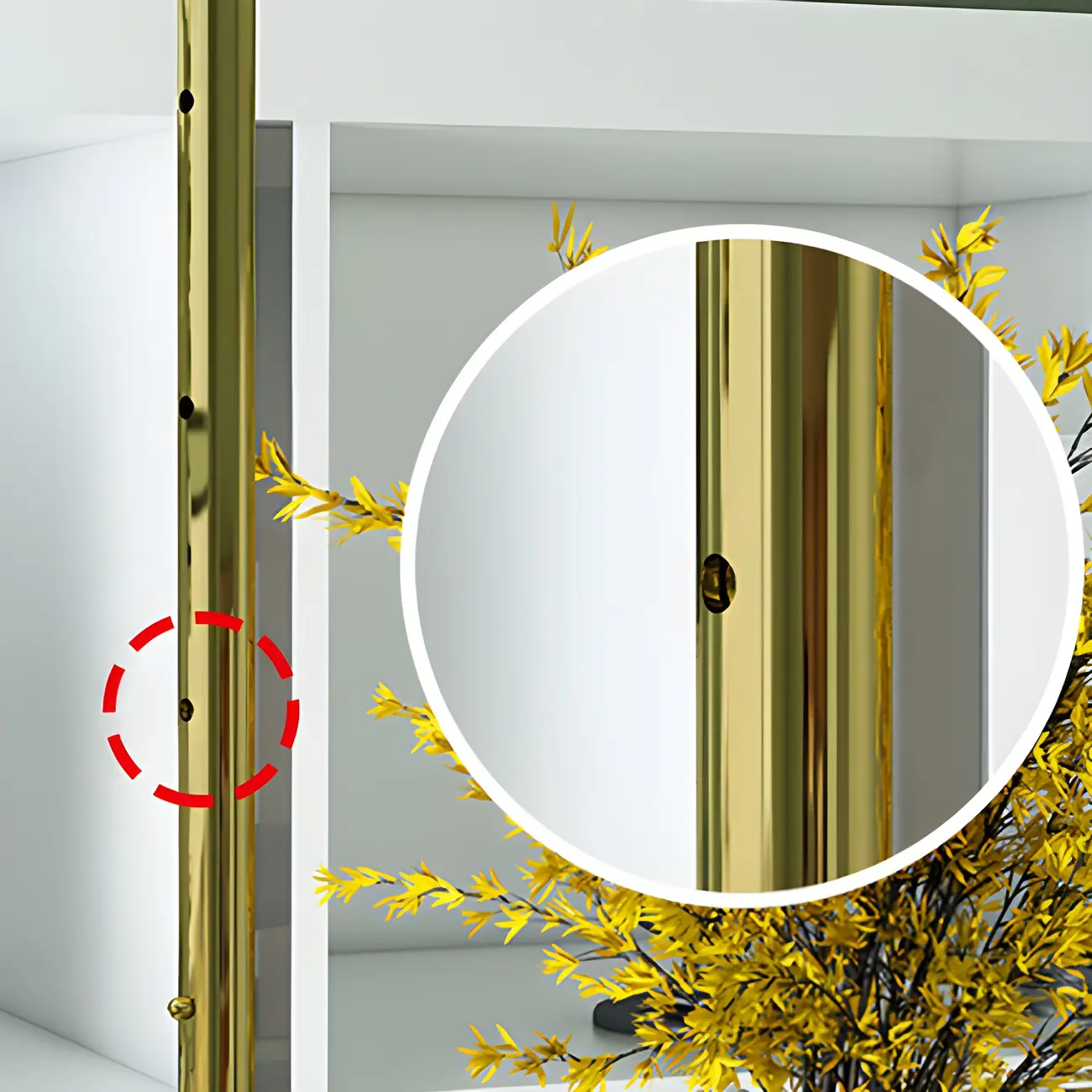 Modern Metal Hanging Wine Rack with Glass Holder