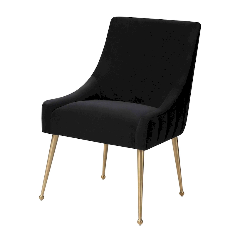 Irina Dining Chair Velvet Side Chair with Stainless Steel Leg