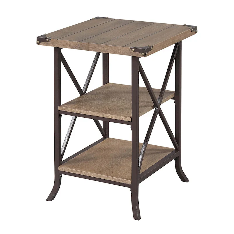 Convenience Concepts Brookline End Table with Shelves