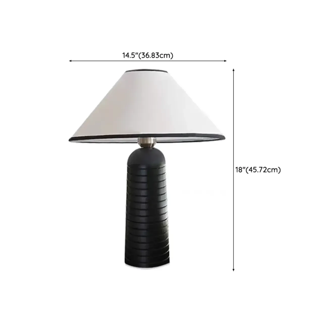 Wooden Cone Shade LED Desk Lamp, Modern Style