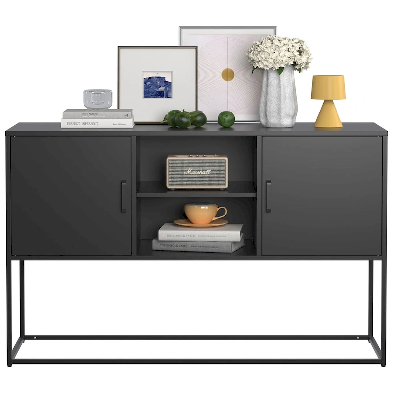 Metal Sideboard Cabinet with Adjustable feet