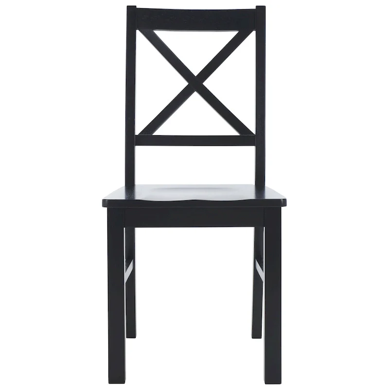 White/Natural Dining Chair - 17.5 W x 19.5 L x 37 H