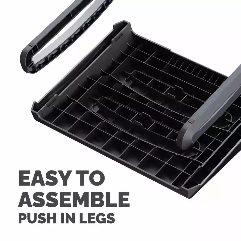 Fellowes Bretya Ergonomic Footrest, 100016562, Black