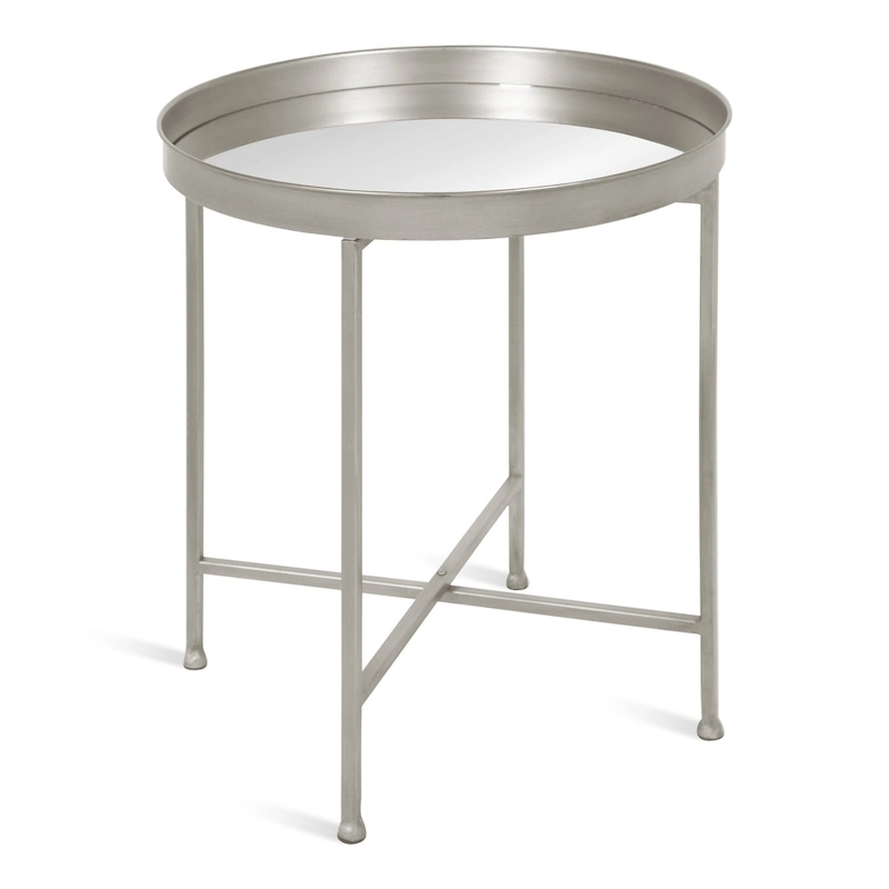Kate and Laurel Celia Round Metal Side Table - 18.25x18.25x22
