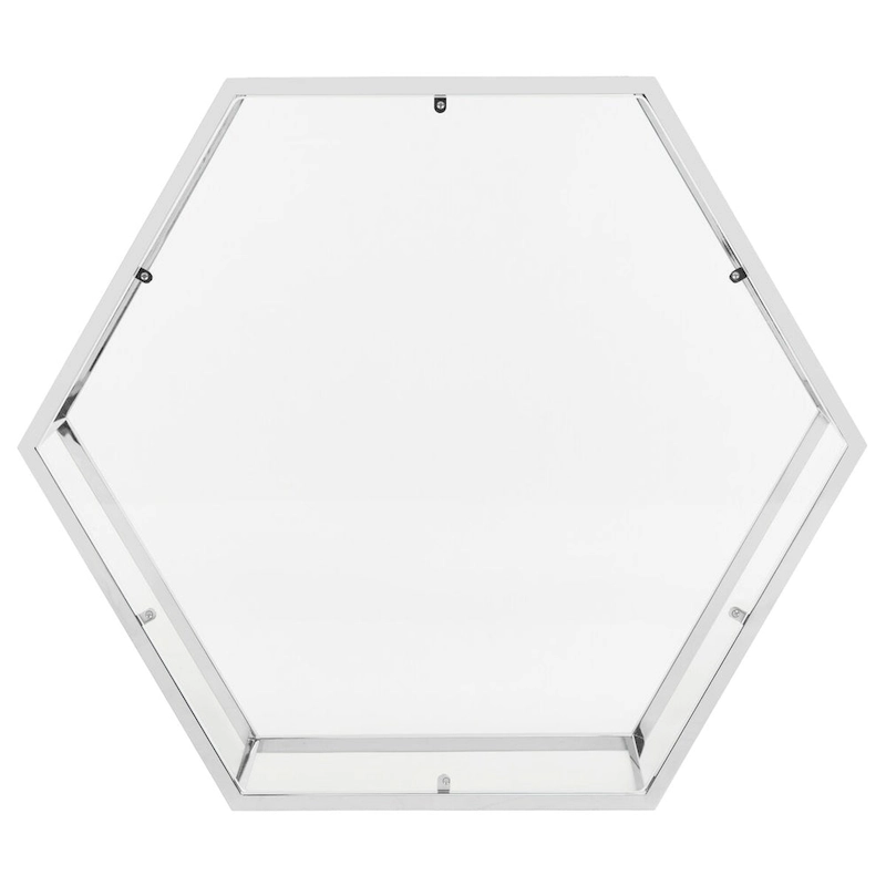 SAFAVIEH Kaycee Glass Chrome Hexagon Coffee Table - 36.2 x 31.5 x 13.8 - 36Wx32Dx14H