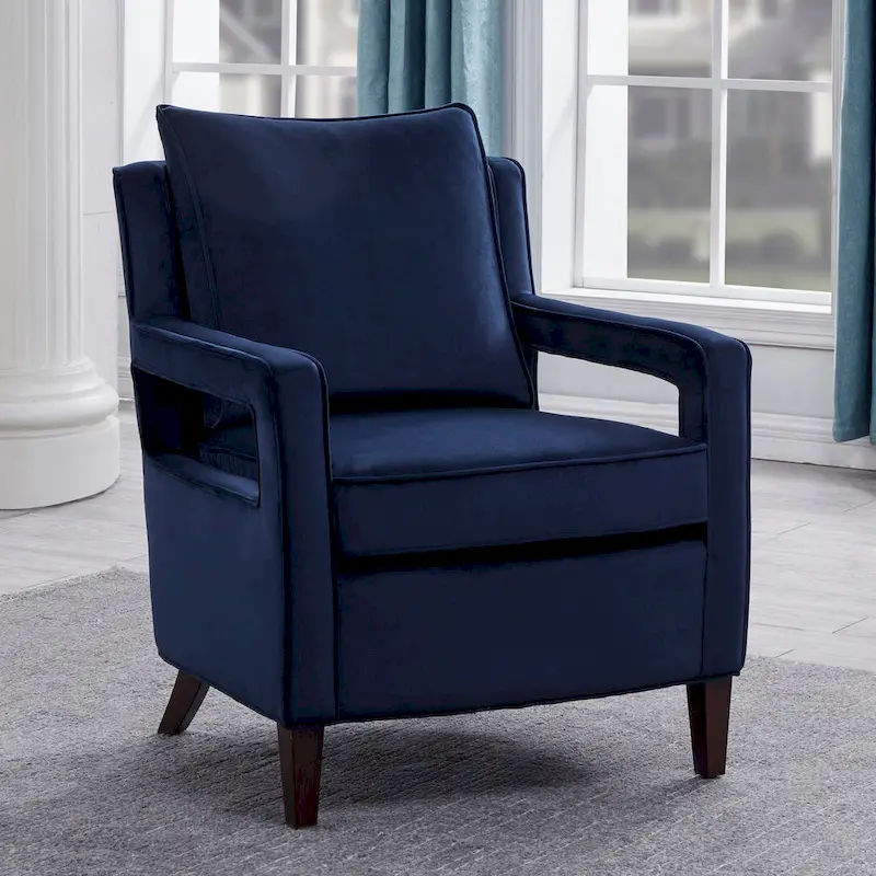 Quinn Velvet Accent Arm Chair by Greyson Living