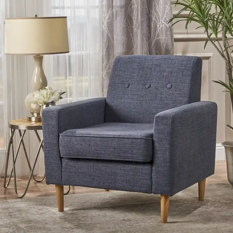 Sawyer Mid Century Modern Fabric Club Chair by Christopher Knight Home