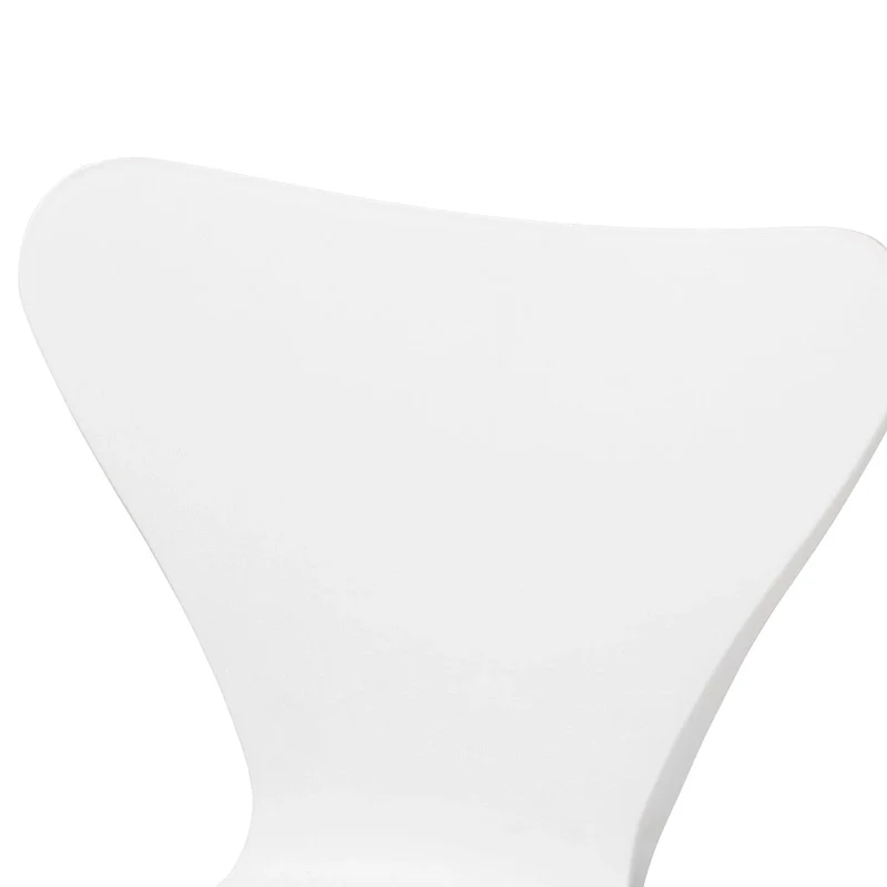 Beige Plastic Dining Chairs - 4-Piece Metal Frame Set