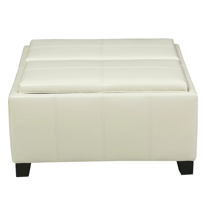 Modern Upholsteredoe Storage Bench Ottoman