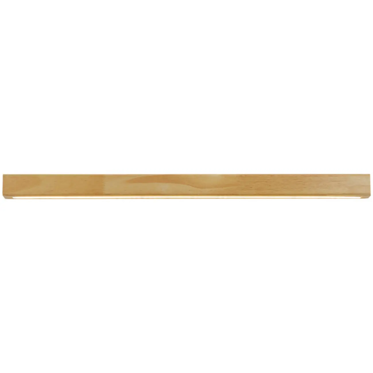 Modern Linear Wood LED Vanity Lights with Dual Shade