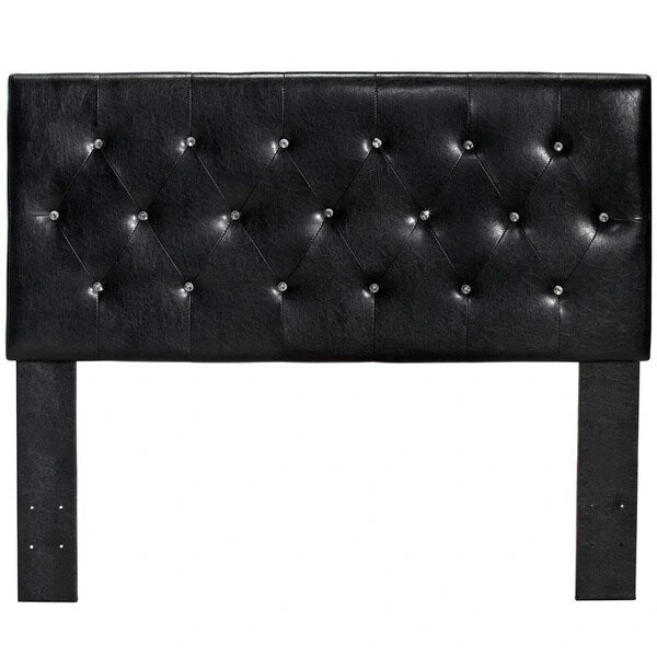 Furniture of America Luxi Modern Tufted Faux Leather Headboard