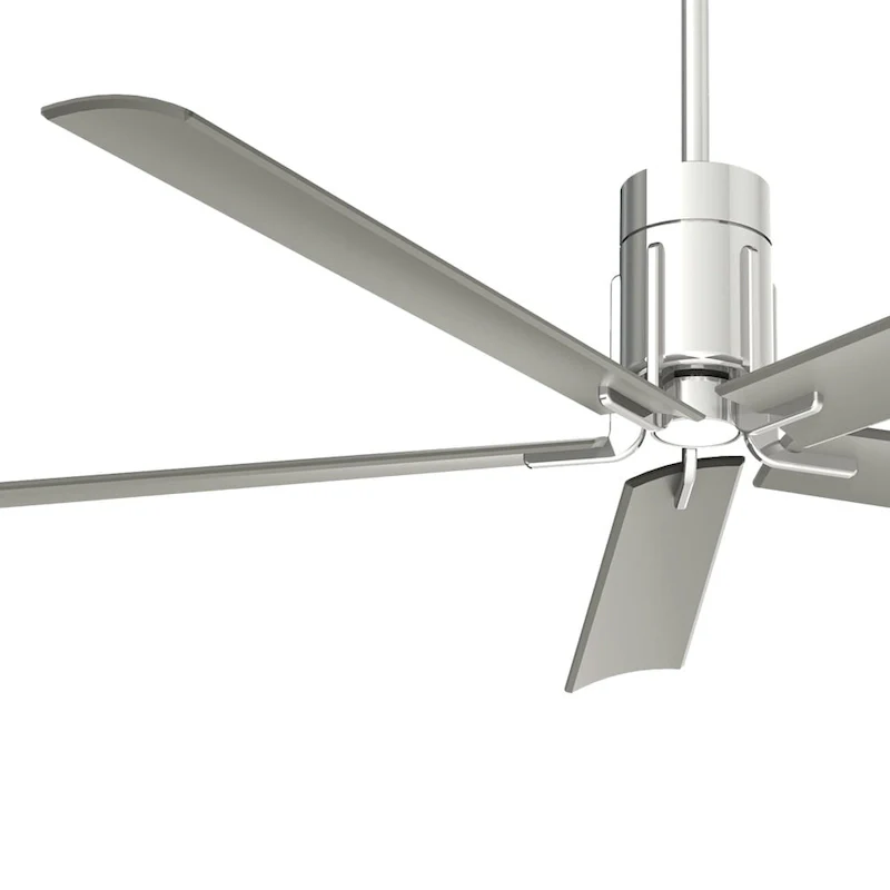 Minka Aire Clean Polished Nickel 5 Blade 60 Inch LED Celing Fan