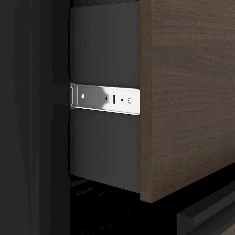 Connexion 72W L-Shaped Desk with Hutch and Pedestal