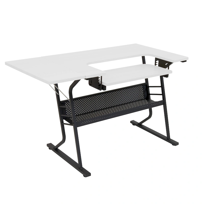 Studio Designs Eclipse Sewing and Crafting Table, White or Maple Top