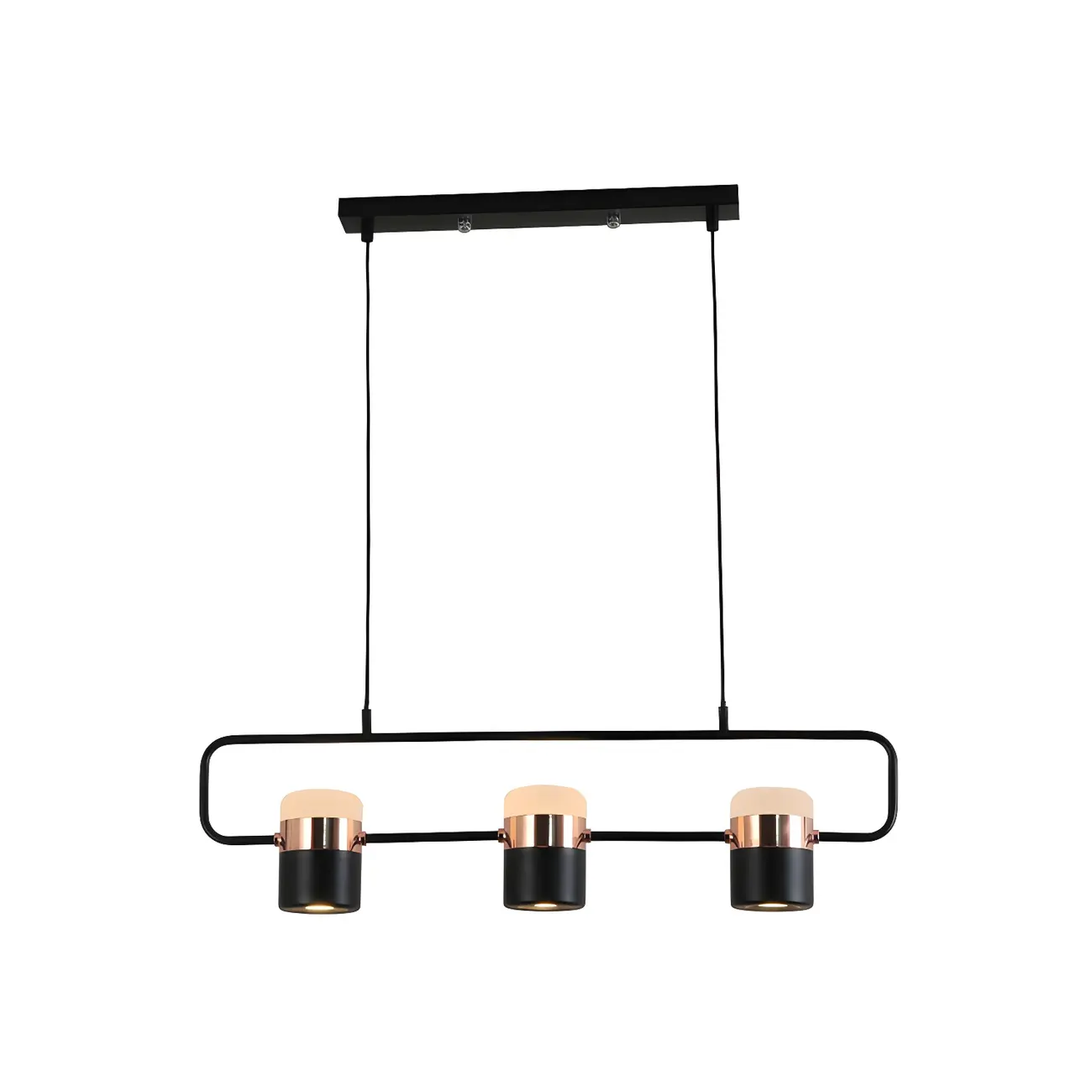 Kitchen Modern Black Cylinder Pendant Light