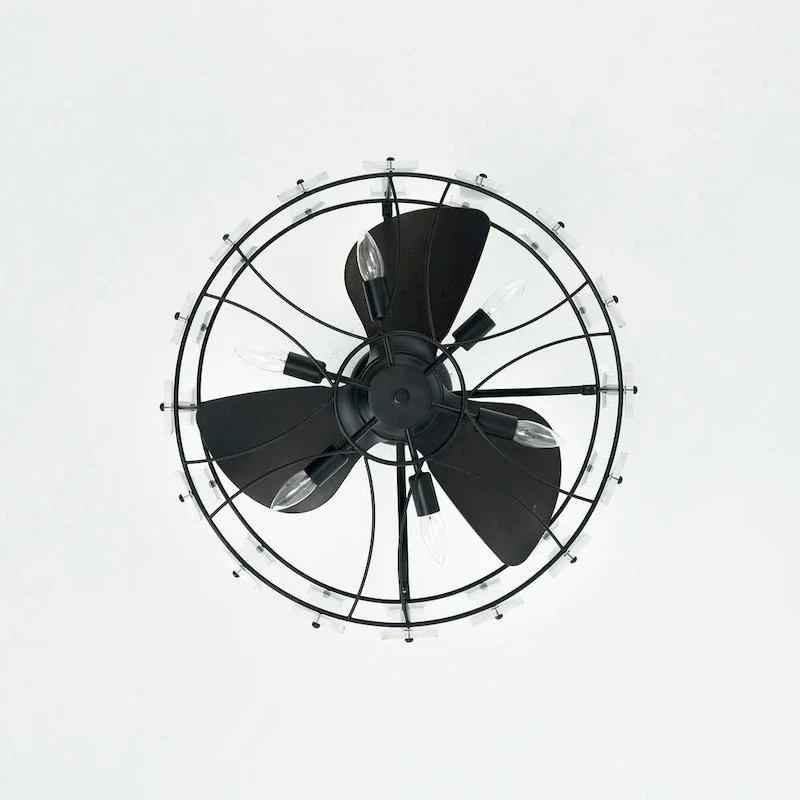 Vinney 25 Inch Modern style Fandelier Lighted with Remote