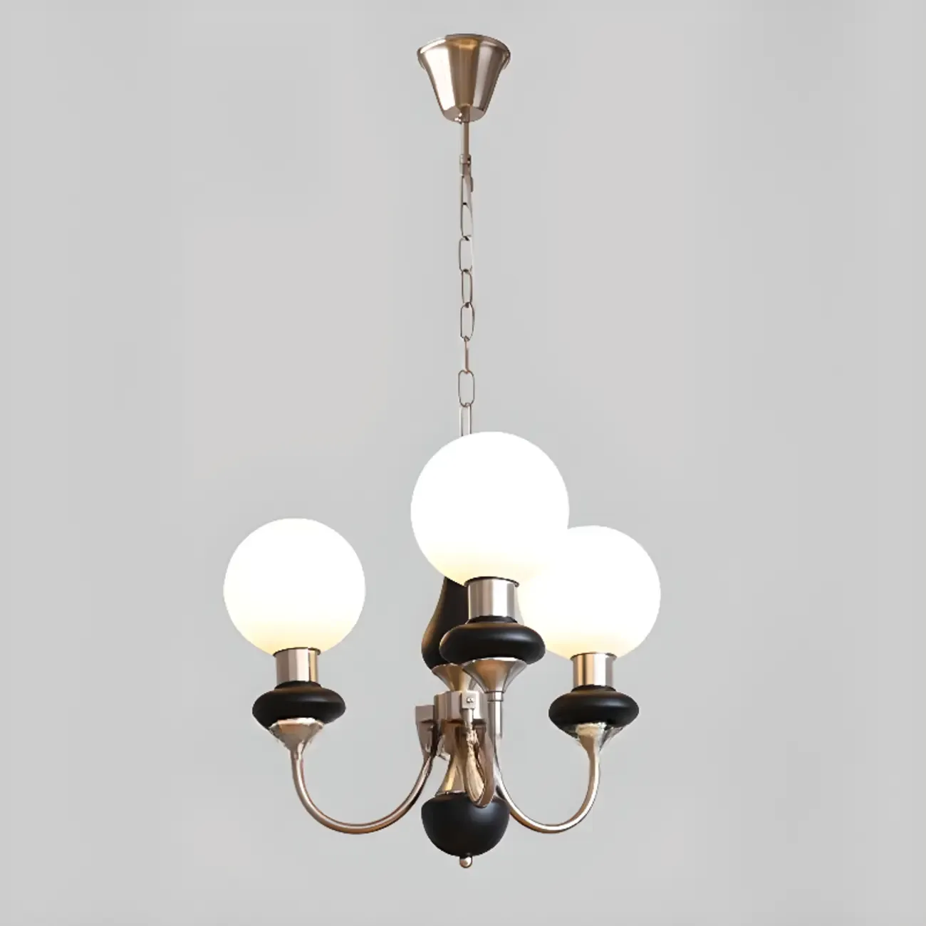 Adjustable Modern Green Globe Chandelier